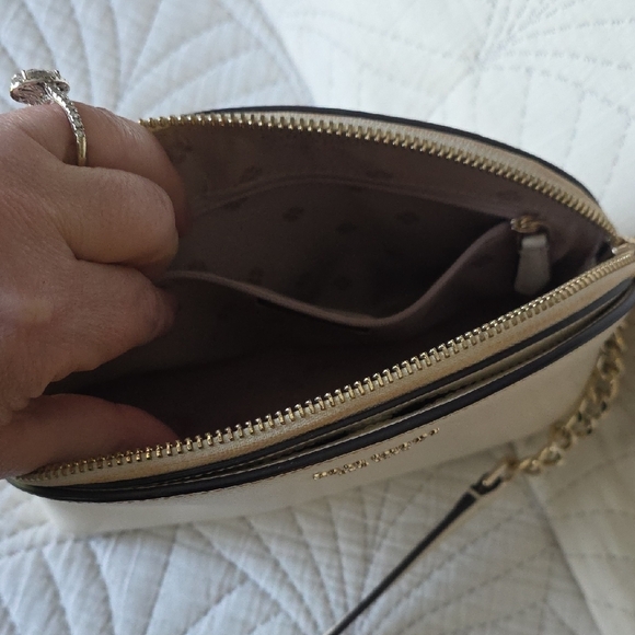kate spade Cream Crossbody Bag with Gold Chain - Picture 7 of 9